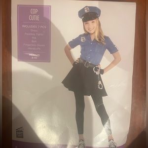 Cop cutie girls costume medium 8-10